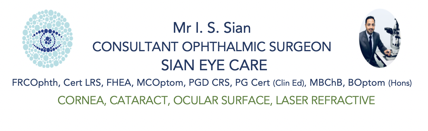 Mr Indy Sian Consultant Ophthalmologist